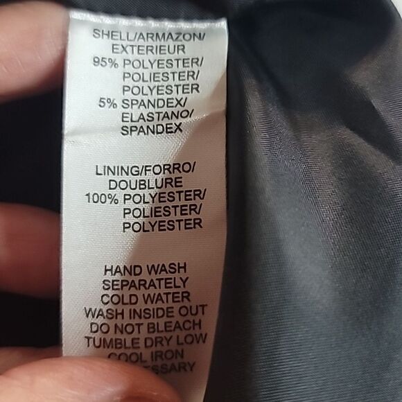 Kensie Black Satin Baby Doll Jacket Size 8 - Picture 5 of 5